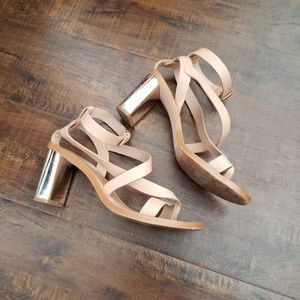 Zara Basic Chunky Heel Shoes Size 8.5